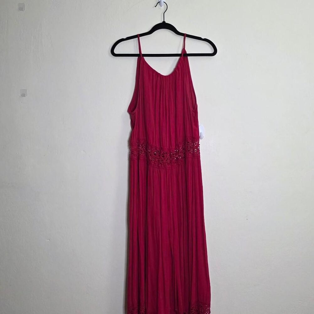 No-boundaries Women's Red and Pink Dress